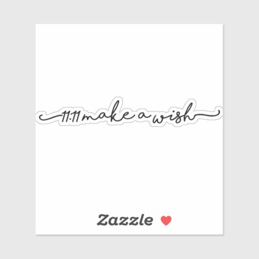 11:11 Faire Un Sticker De Souhait (Feuille)