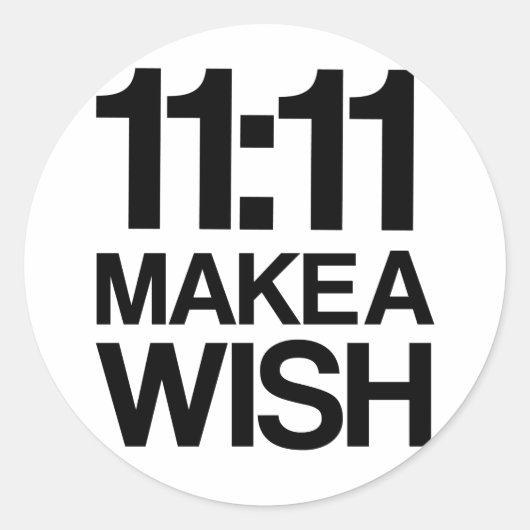 11:11 MAAK EEN WENS sticker (Voorkant)