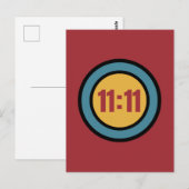 11:11 Retro 50s-dinerstijl Briefkaart (Voorkant / Achterkant)