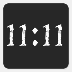 11:11 VIERKANTE STICKER