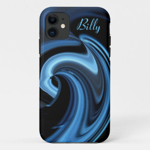 11 Abstrait Blue Heart iPhone 5 coque *Personnalisez*