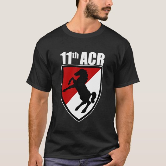 11 ACR zwart T-shirt (Voorkant)