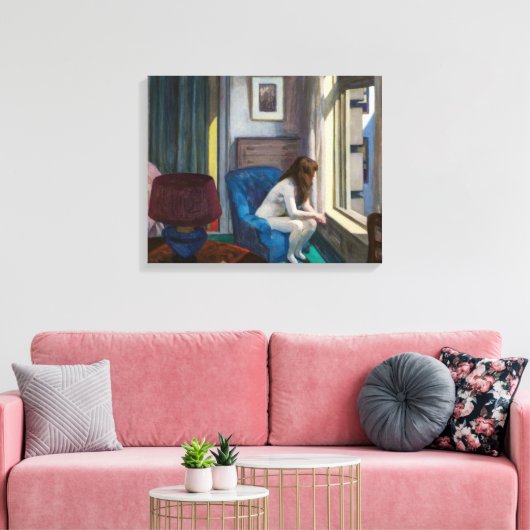 11 AM | Edward Hopper | Canvas Afdruk (Insitu (Woonkamer))