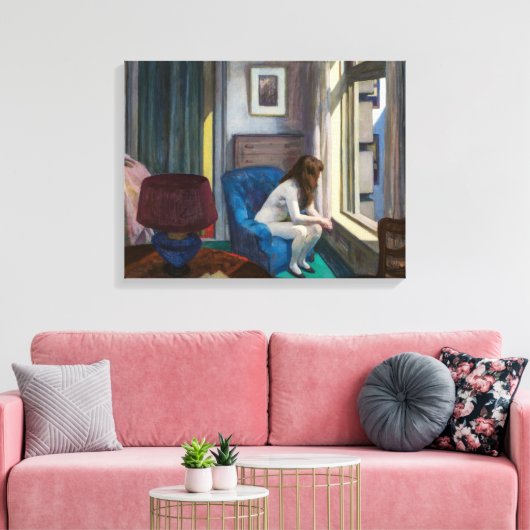 11 AM | Edward Hopper | Canvas Afdruk (Insitu (Woonkamer))