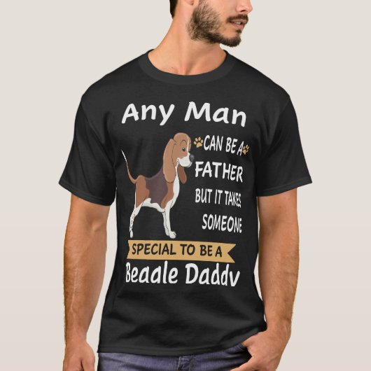 11 Any Man Beagle Daddy T-shirt (Voorkant)