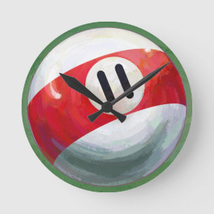 11 Ball Ronde Klok