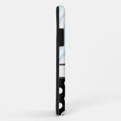 11 Black Polka Dot Blue Zebra Imprimer iPhone 5 Coque (Dos/Droite)