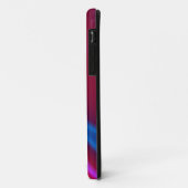 11 bleu rose et rouge coque iphone (Dos/Gauche)