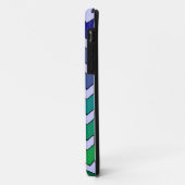 11 Bleu vert fade chevron style iphone 5 coque (Dos/Gauche)