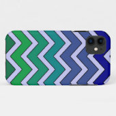 11 Bleu vert fade chevron style iphone 5 coque (Dos (Horizontal))