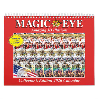 11" brede 2026 USA Magic Eye-agenda Kalender