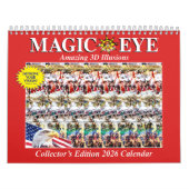 11" brede 2026 USA Magic Eye Kalender (Hoes)