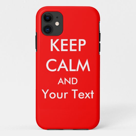 11 CALME ET - Coque Red Custom iPhone 5 (Dos)