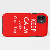 11 CALME ET - Coque Red Custom iPhone 5 (Dos (Horizontal))