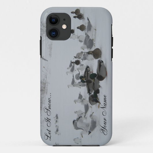 11 Canards neigeux-Winter Wonderland iPhone 5 coque (Dos)
