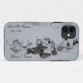 11 Canards neigeux-Winter Wonderland iPhone 5 coque (Dos (Horizontal))