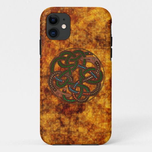 11 Celtic Viking Serpent Shield Design iPhone 5 Coque (Dos)