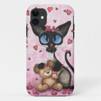 Chat siamois par le coque iphone de BiHrLe