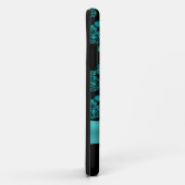 11 Coque Black & Turquoise Paisley iPhone 5 (Dos/Droite)