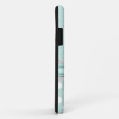 11 Coque Chic Mint Green Damask iPhone 5 (Dos/Droite)