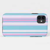 11 Coque chic rose Turquoise Blancs iPhone 5/5s (Dos (Horizontal))