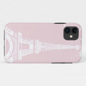 11 Coque iphone 5 Tour Eiffel Rose (Dos (Horizontal))