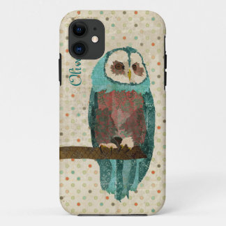 11 Coque iphone azuré de cru de hibou