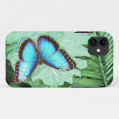 11 Coque iphone bleu de Morpho (Dos (Horizontal))