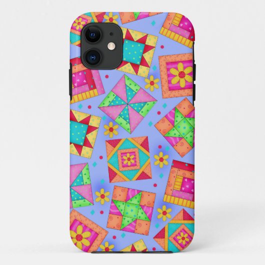 11 Coque iphone d'art de la feuille de courtepointe (Dos)