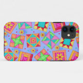 11 Coque iphone d'art de la feuille de courtepointe (Dos (Horizontal))