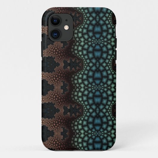 11 coque iphone d'art fractal abstrait (Dos)