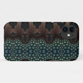 11 coque iphone d'art fractal abstrait (Dos (Horizontal))
