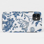11 Coque iphone de bleu de Delft (Dos (Horizontal))