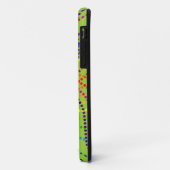 11 Coque iphone de fleurs Pois Monogram Rainbow (Dos/Gauche)