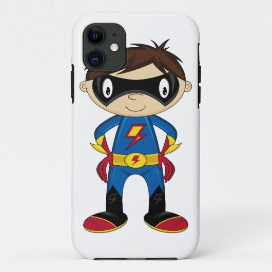 11 coque iphone de petit garçon Superhero (Dos)