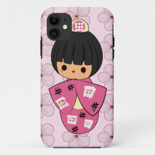 11 Coque iphone de poupée de Kawaii Kokeshi