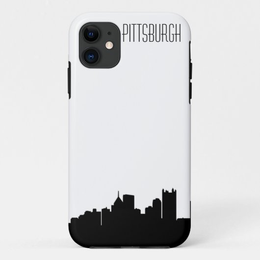 11 Coque iphone d'horizon de Pittsburgh (Dos)