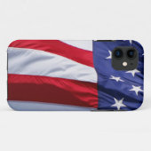 11 Coque iphone du pavillon des États-Unis (Dos (Horizontal))