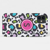 11 Coque iphone Empreinte de léopard Neon (Dos (Horizontal))