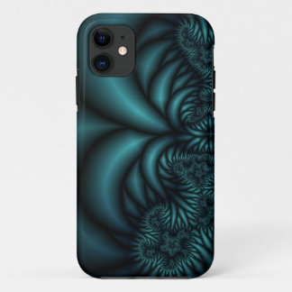 11 coque iphone fractal turquoise