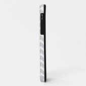 11 Coque iphone gris et jaune de Chevron chic de très (Dos/Gauche)