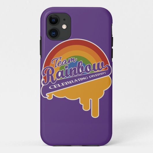 11 Coque iphone personnalisé Team Rainbow (Dos)
