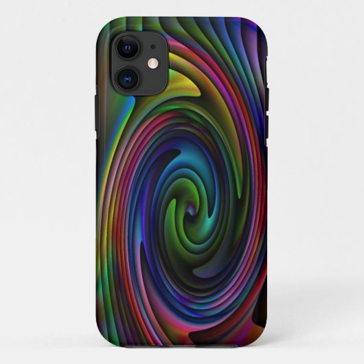 11 coque iphone tourbillon arc-en-ciel (Dos)
