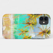 11 Coque iphone tropical de coutume d'océan de plage (Dos (Horizontal))