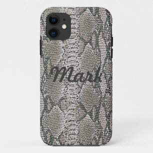 11 Coque personnalisé Silver Snake Skin iPhone 5