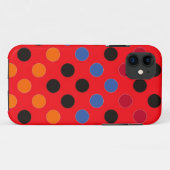 11 Coque rouge, bleu et orange iPhone 5 (Dos (Horizontal))