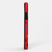 11 Coque rouge, bleu et orange iPhone 5 (Dos/Droite)