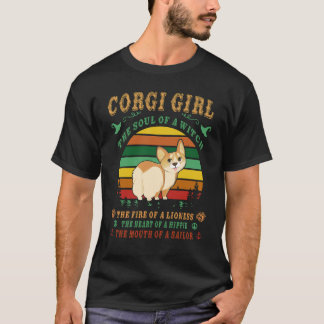11 Corgi meisje heks leeuwin hippie zeeman T-shirt