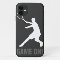 Couverture de coque iphone de joueur de tennis