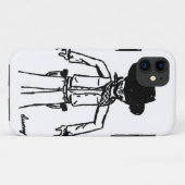 11 Cowboy Sketch iPhone 5 à peine Coque (Dos (Horizontal))